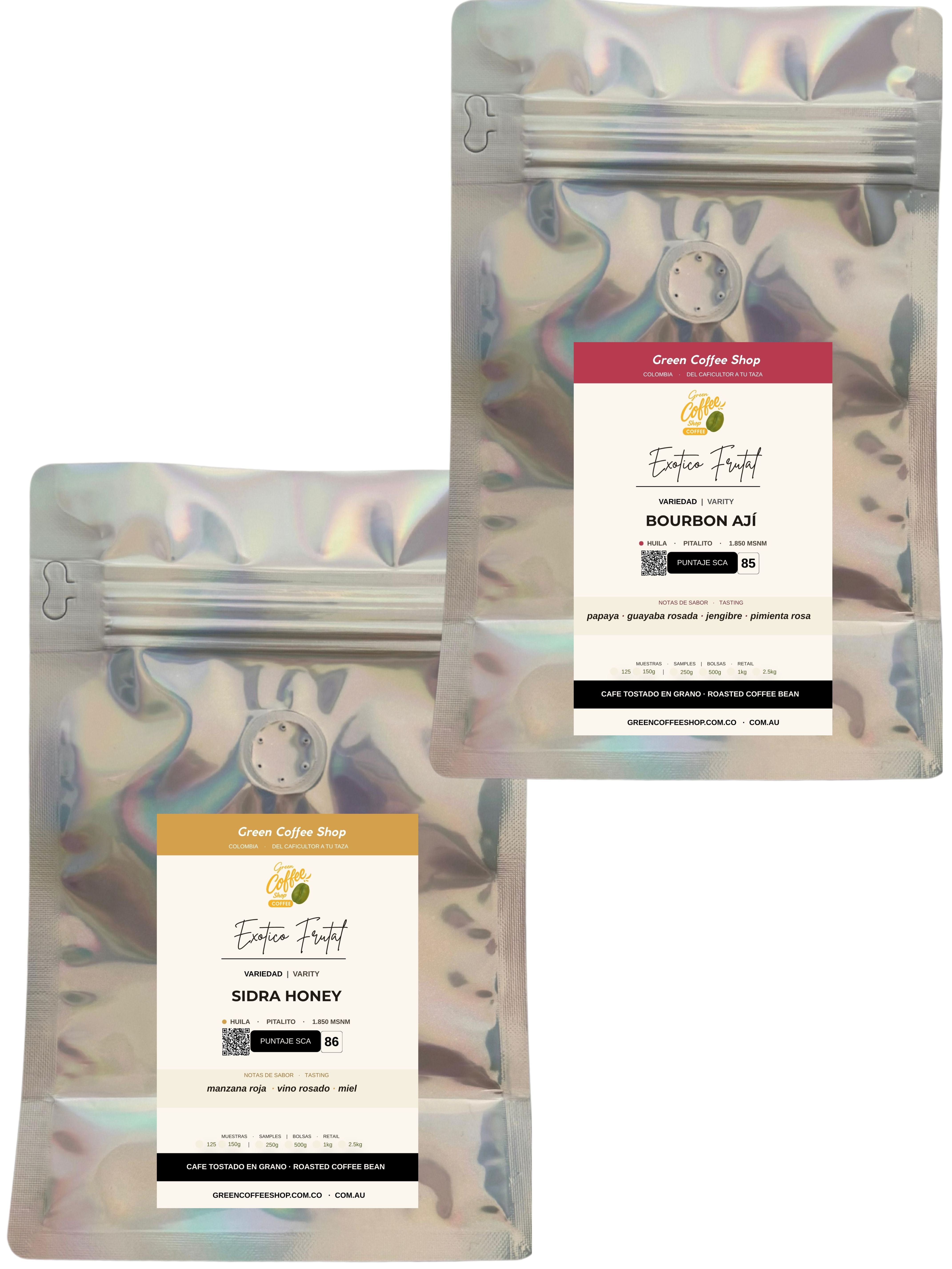 Kit Descubrimiento: Bourbon Ají & Sidra Honey (300g)