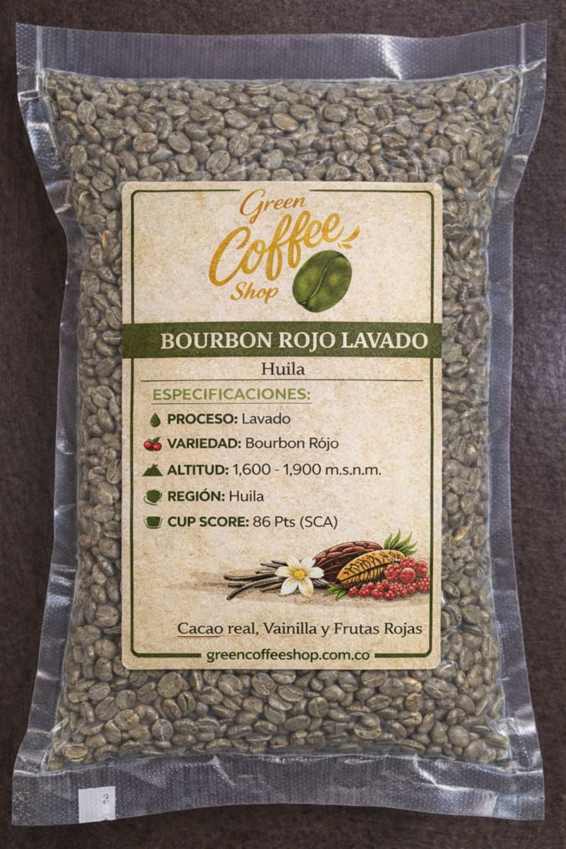 Bourbon Rojo Lavado - Huila - Microlote Exótico - Para Tostar