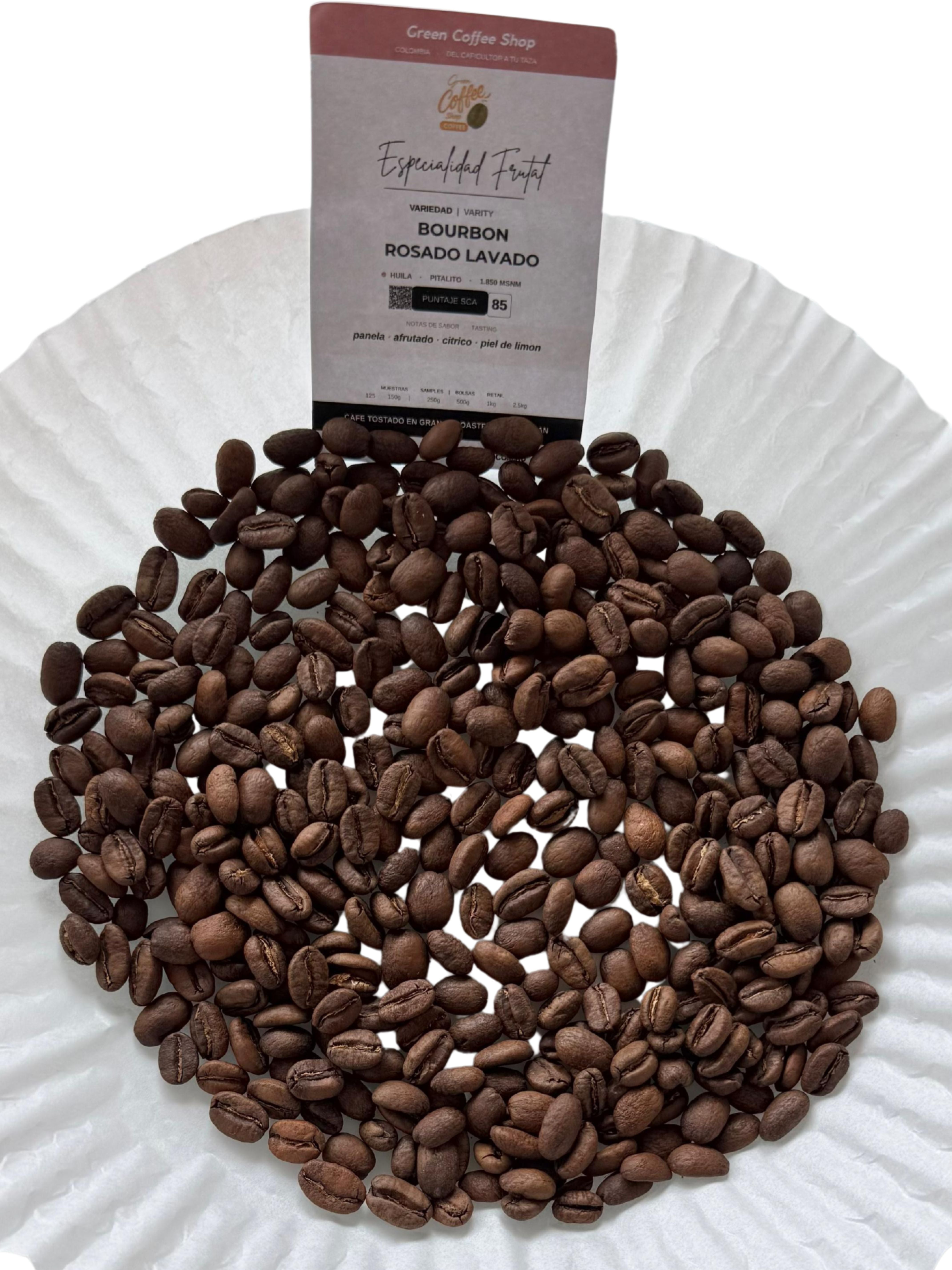 Café Bourbon Rosado Lavado - Tostado de Especialidad - Huila, Colombia