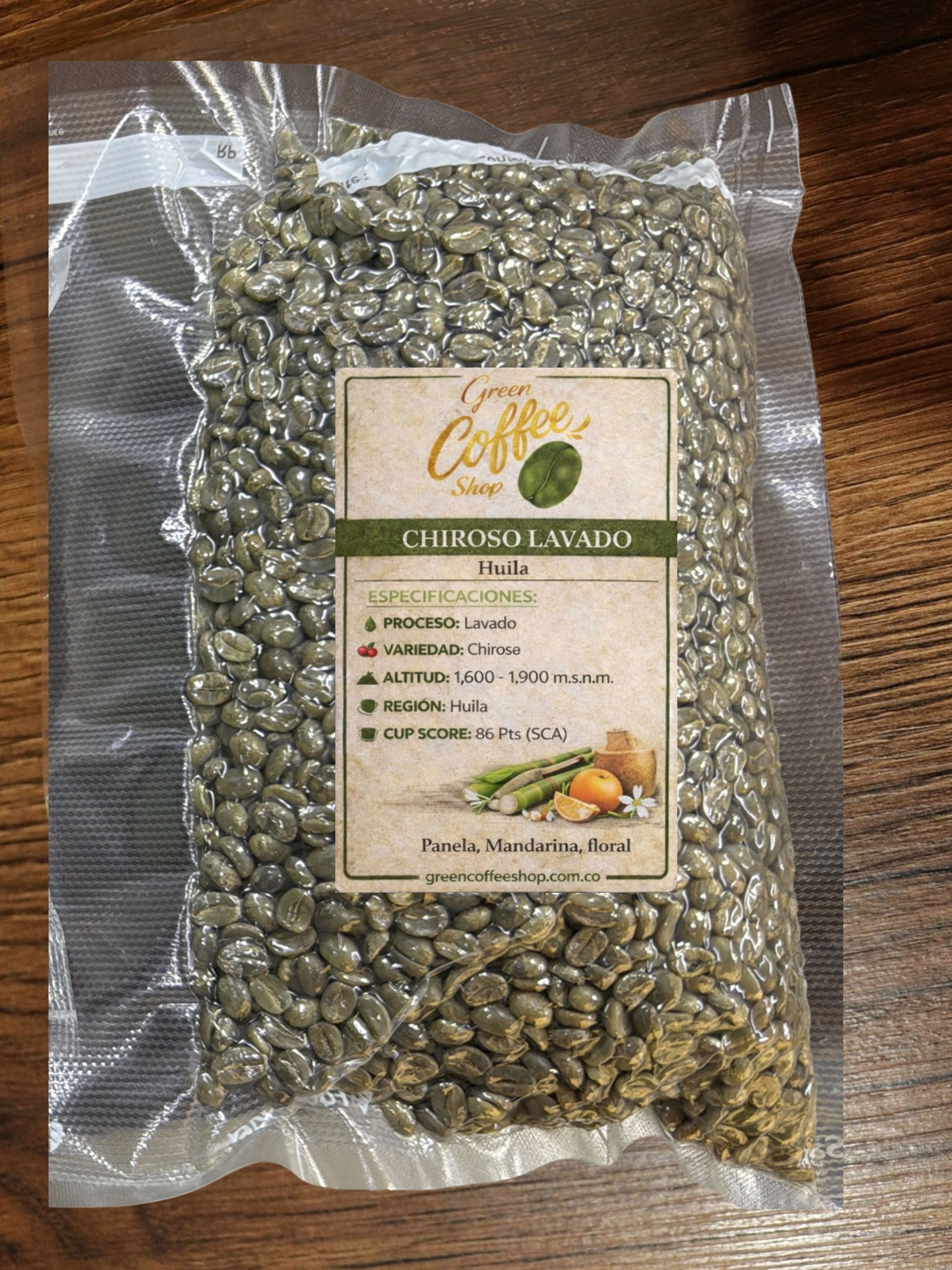 Chiroso Lavado - Huila - Microlote Exótico - Para Tostar