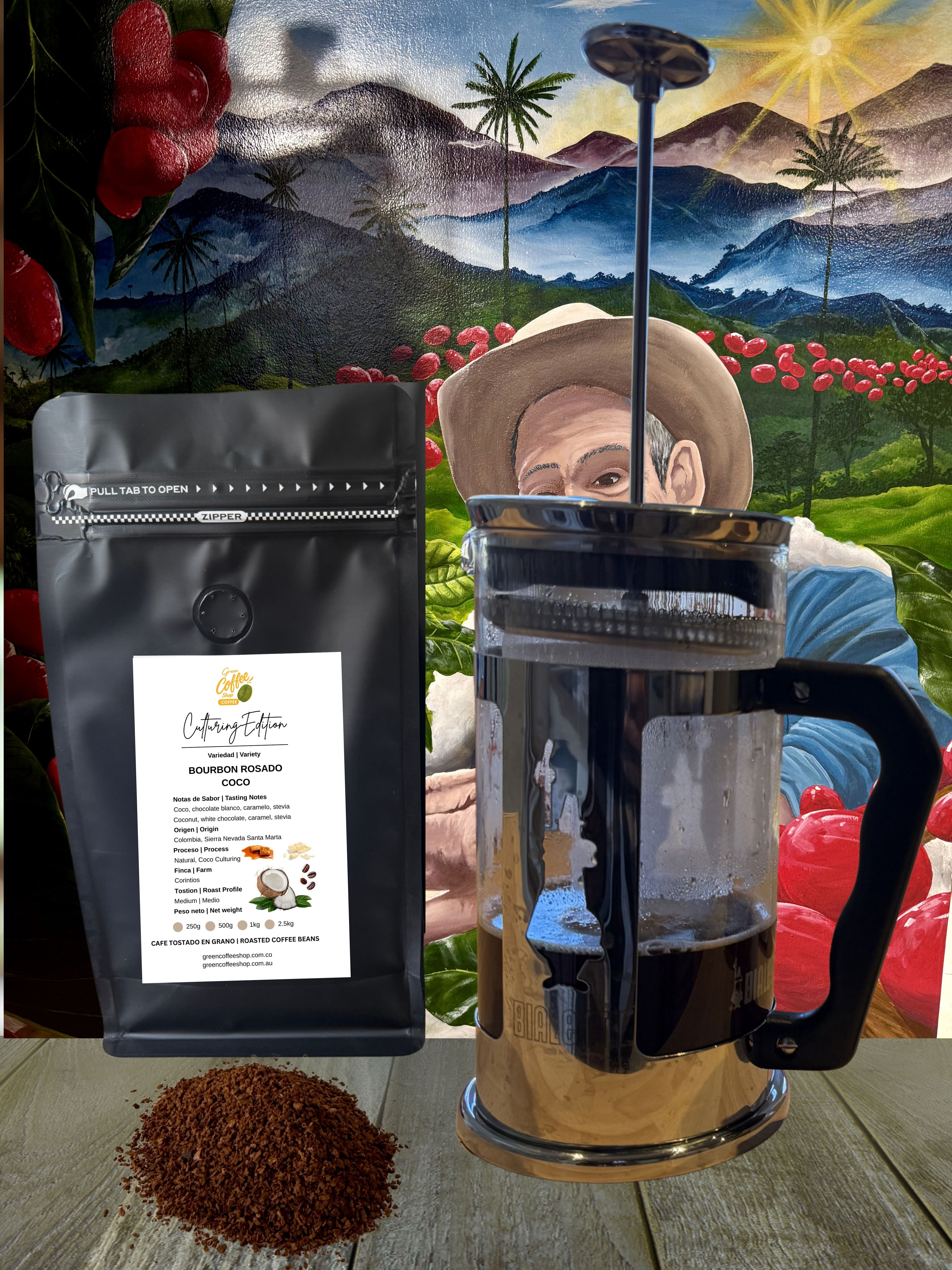 Café Bourbon Rosado Coco Culturing - Tostado de Especialidad - Sierra Nevada, Colombia