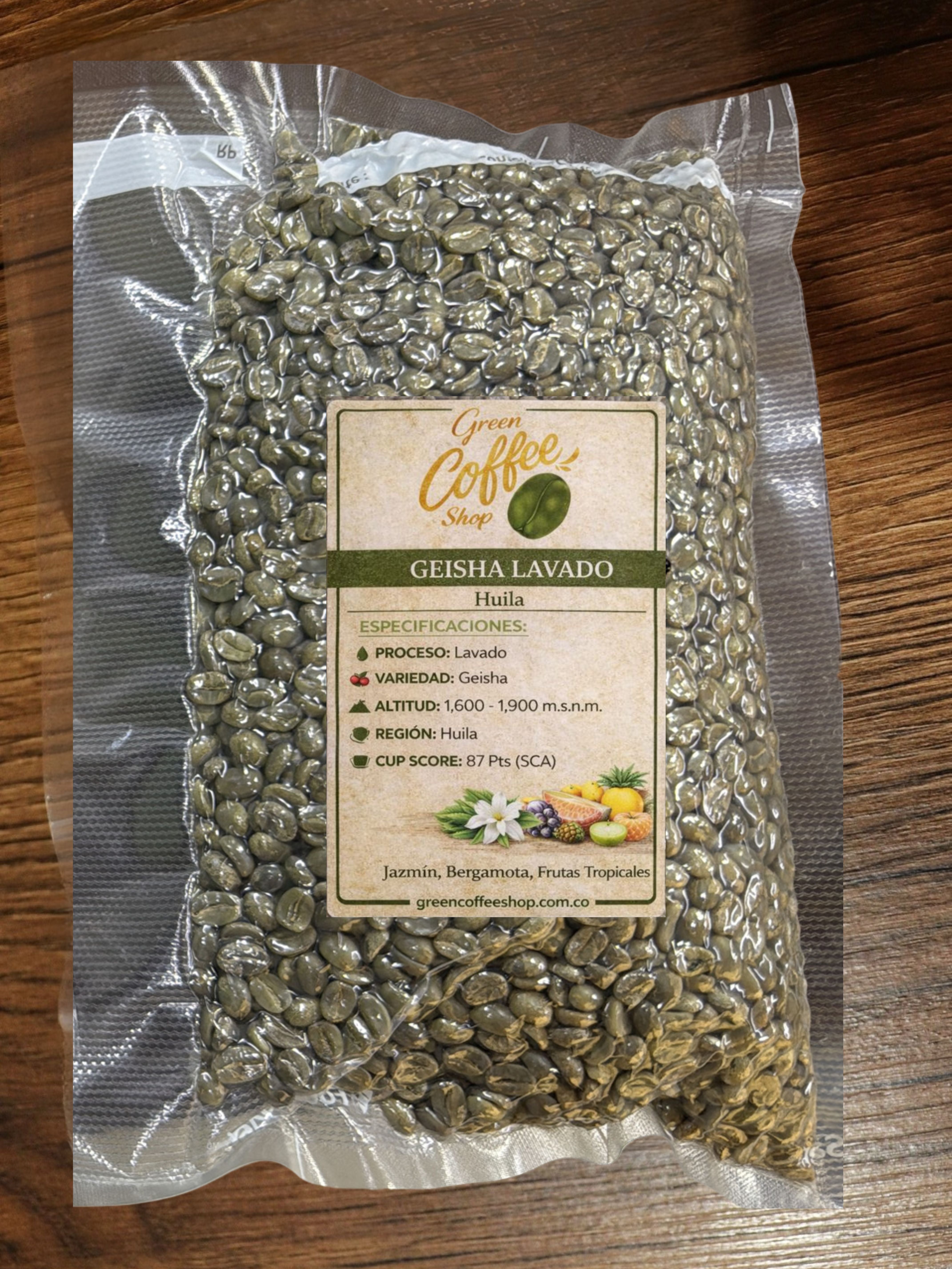 Geisha Lavado - Huila - Microlote Exótico - Para Tostar