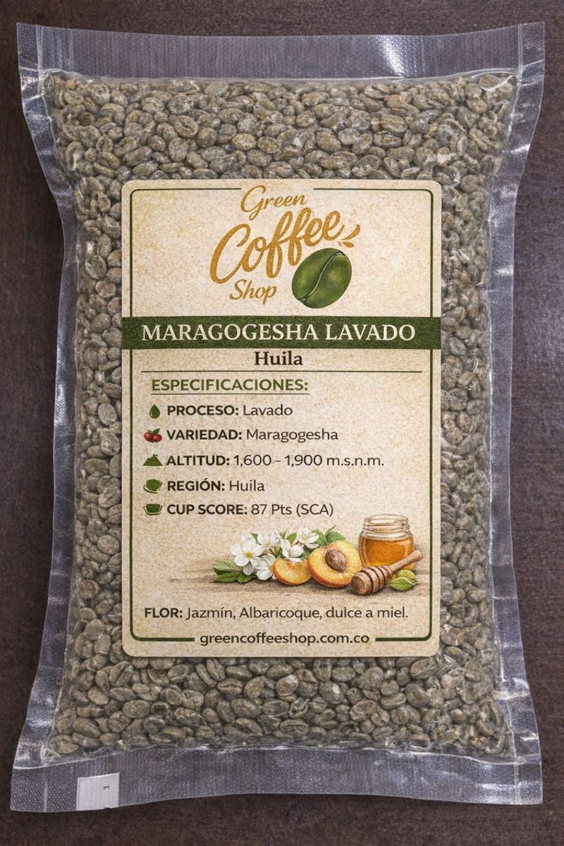 Maragogesha Lavado - Huila - Microlote Exótico - Para Tostar