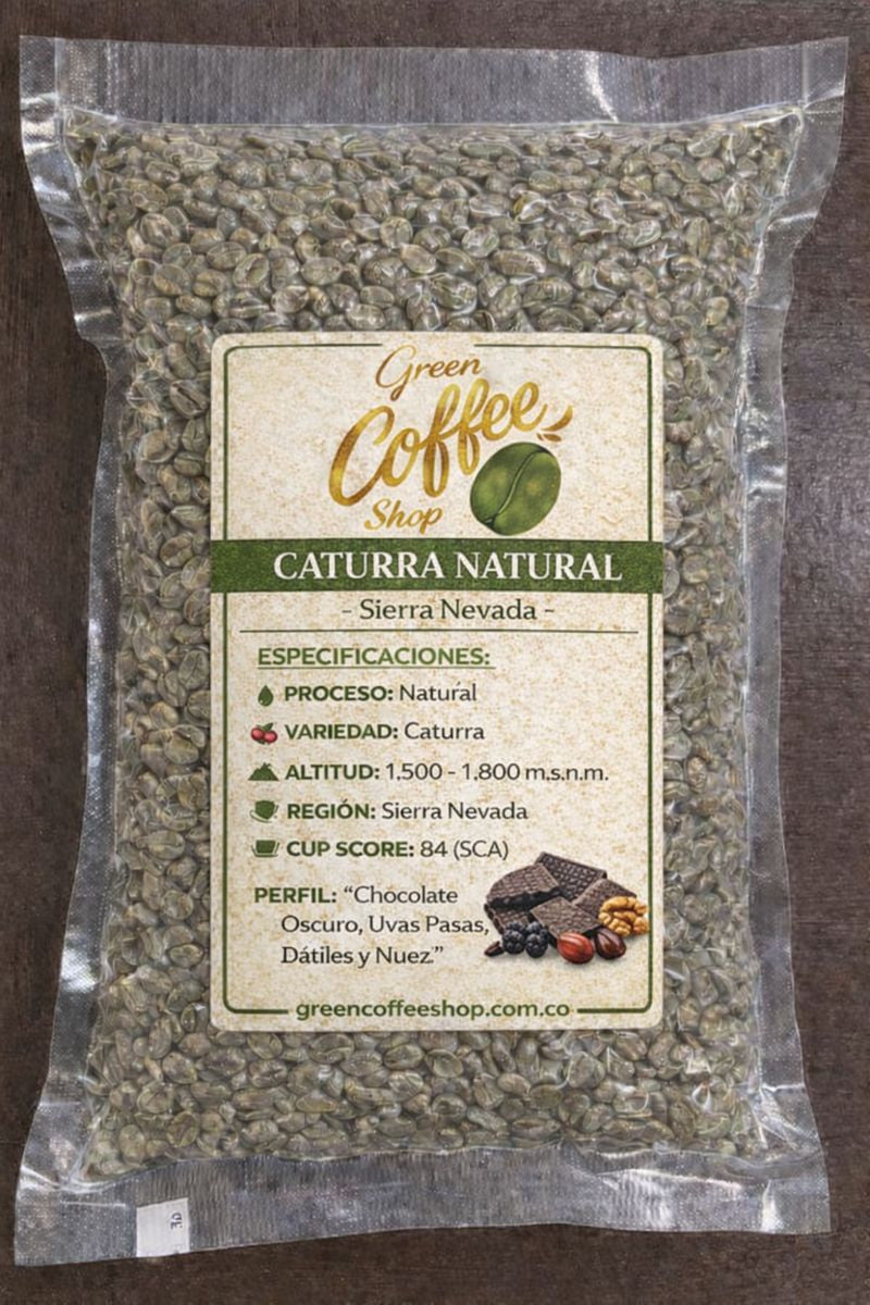 Caturra Natural - Café Verde Sin Tostar - Sierra Nevada