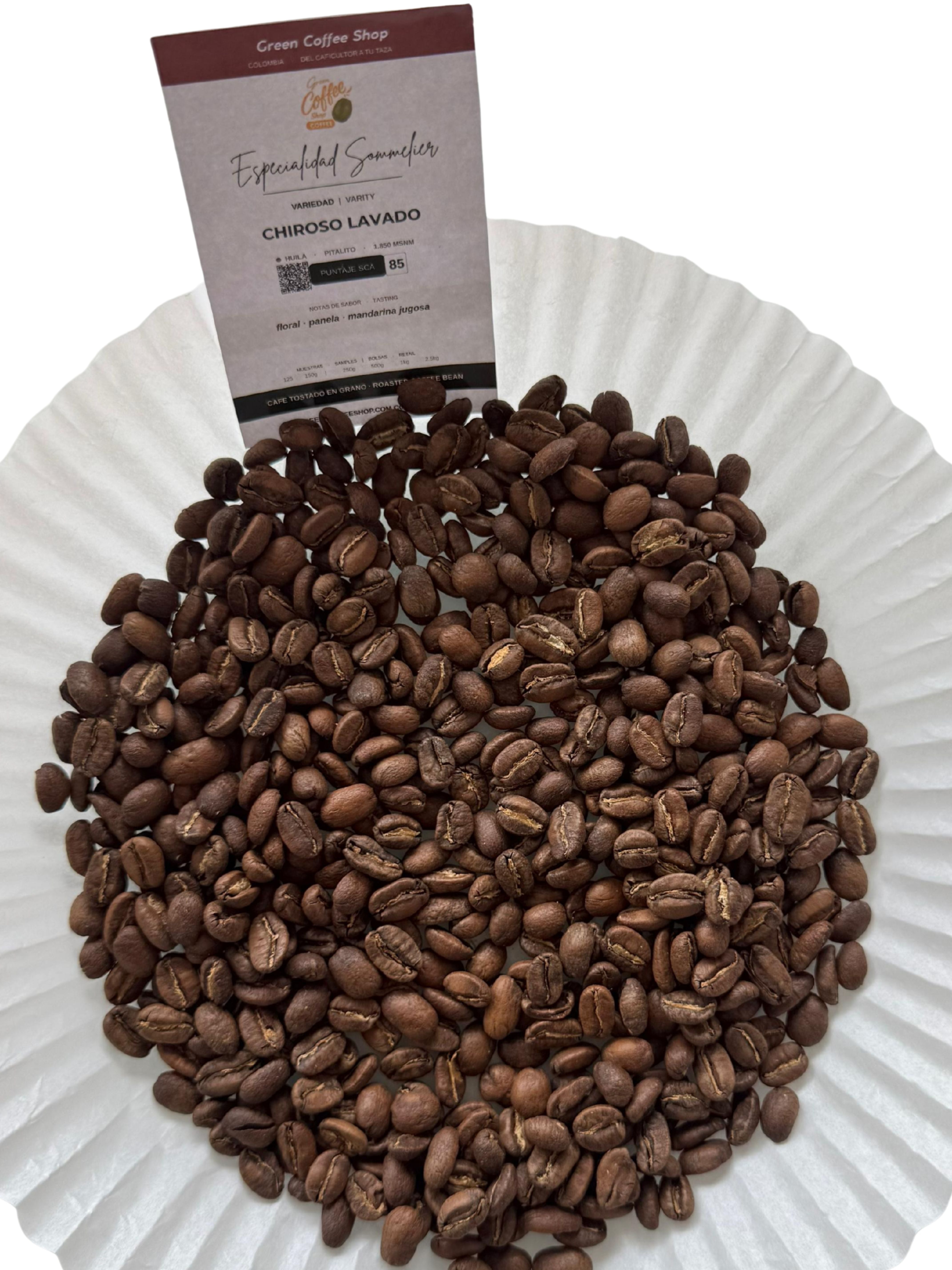 Café Chiroso Lavado - Tostado de Especialidad - Huila, Colombia