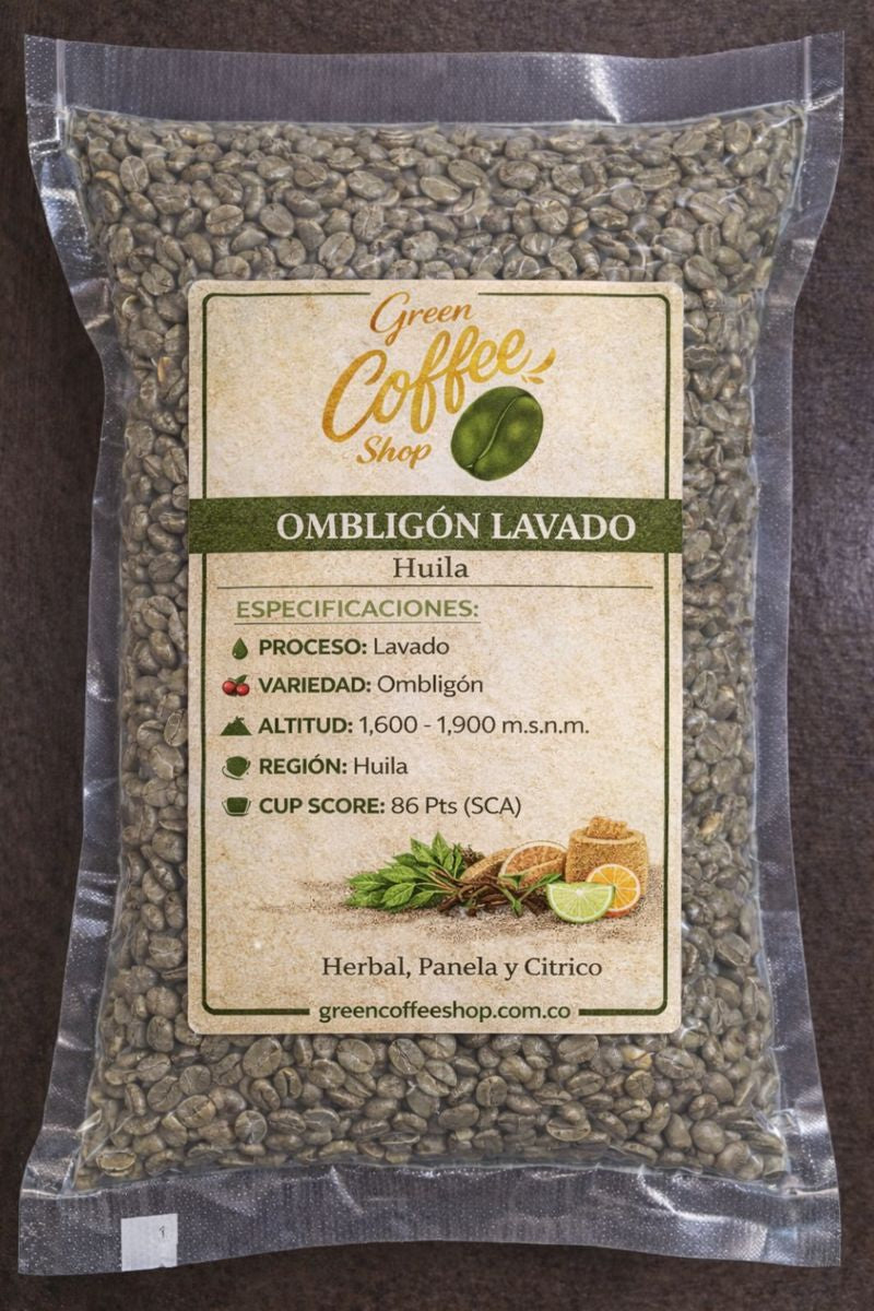 Ombligón Lavado - Huila - Microlote Exótico - Para Tostar