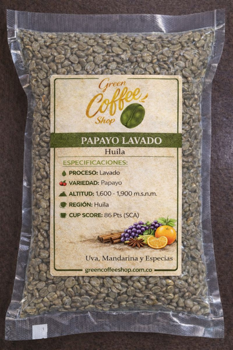 Papayo Lavado - Huila - Microlote Exótico - Para Tostar