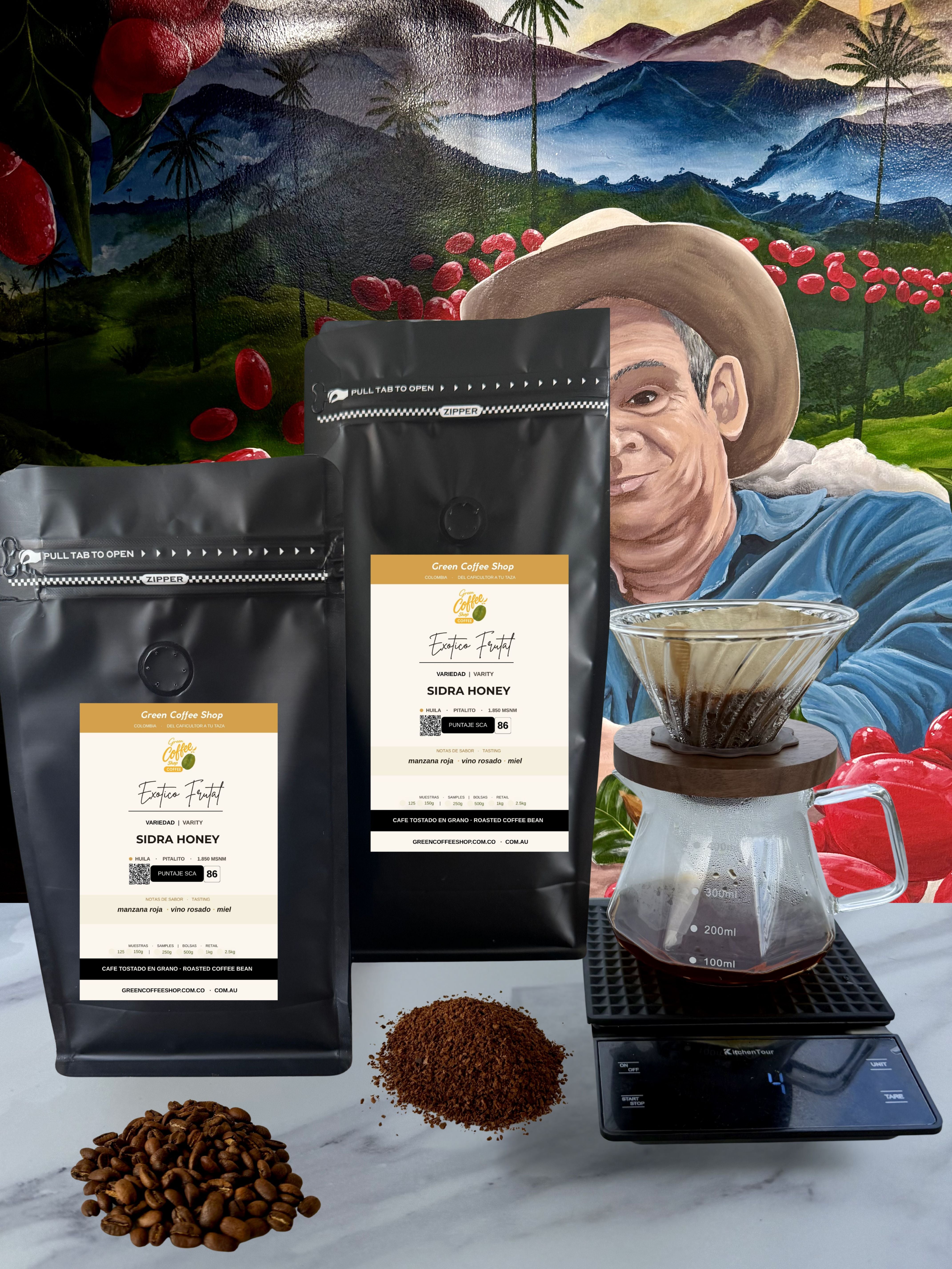 Café Sidra Honey - Tostado de Especialidad - Huila, Colombia