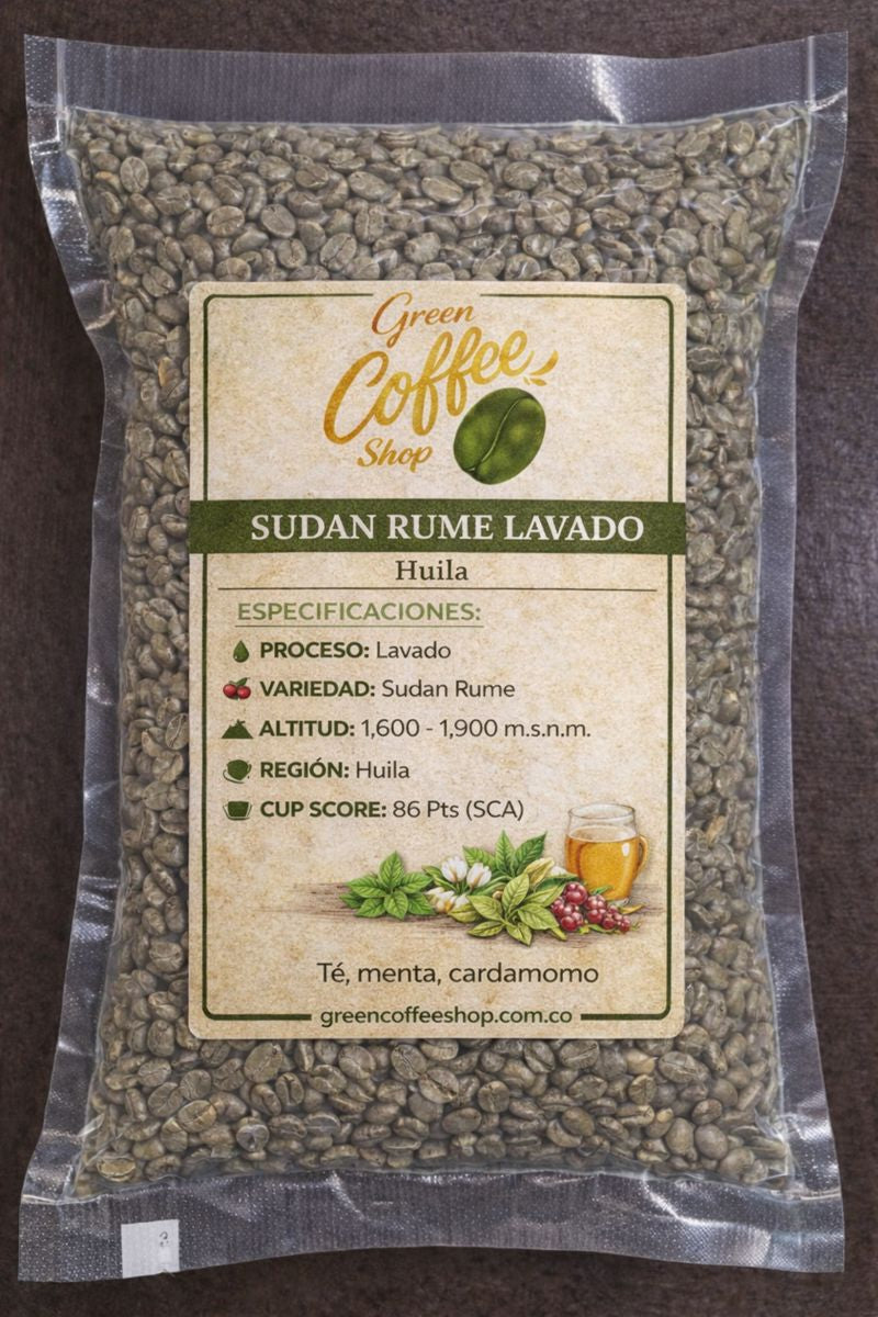 Sudan Rume Lavado - Huila - Microlote Exótico - Para Tostar
