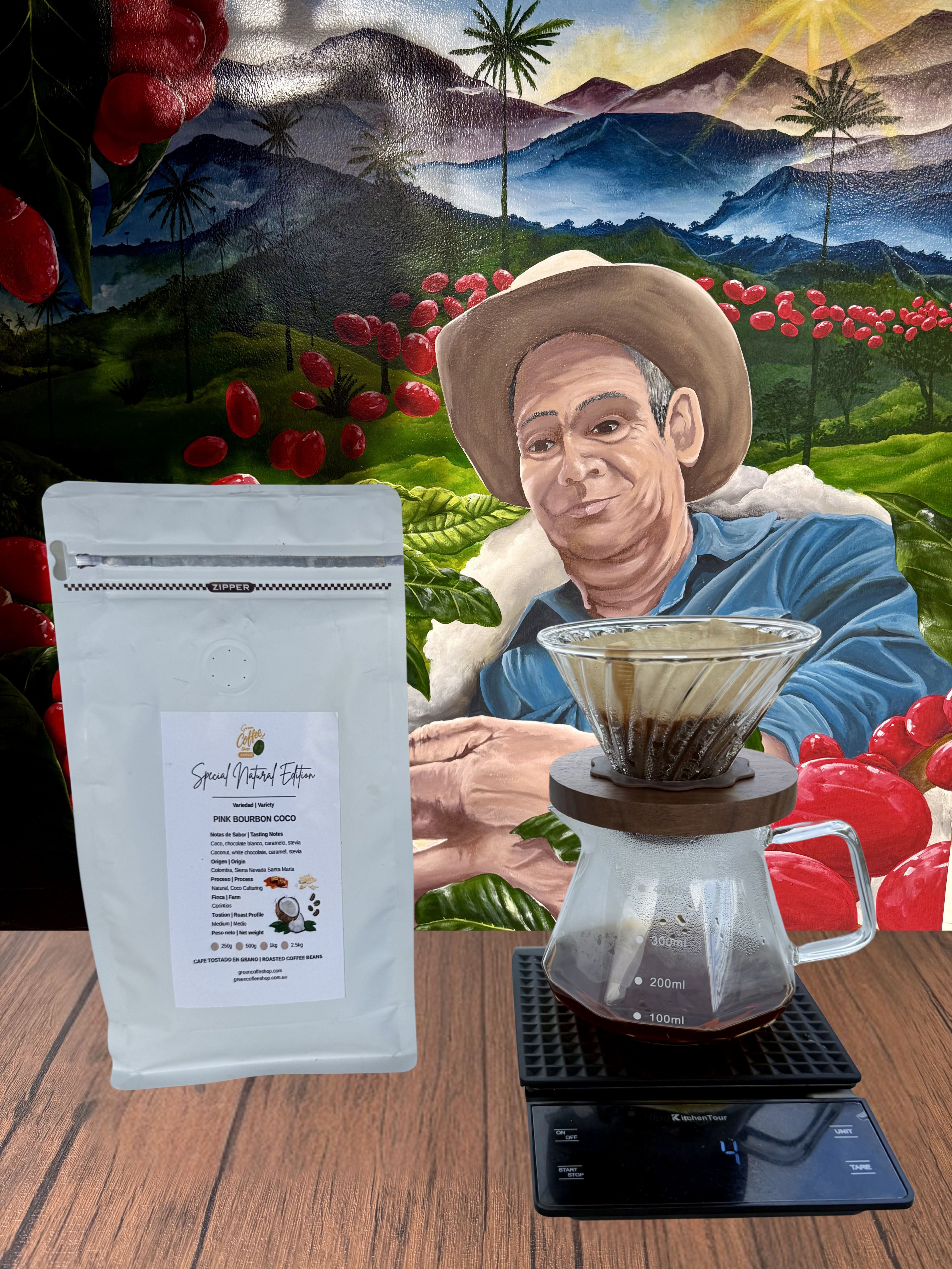 Café Bourbon Rosado Coco Culturing - Tostado de Especialidad - Sierra Nevada, Colombia